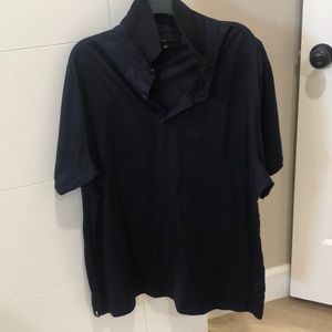 Men’s shirts sleeve navy blue.